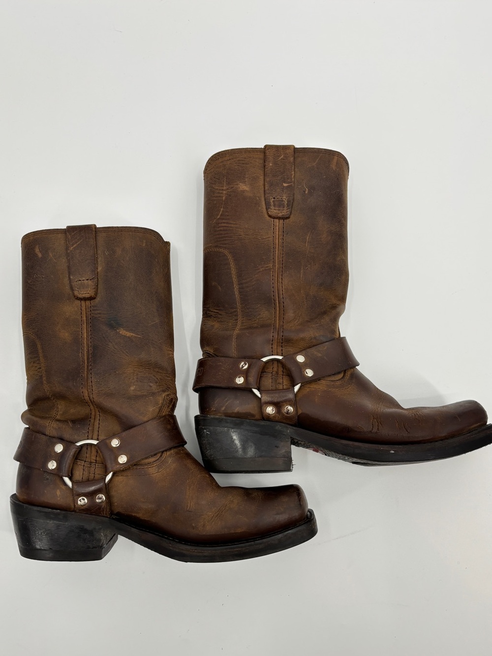 Durango Harness Boots Brown Distressed Leather Boot DB594 Men’s Size 7D